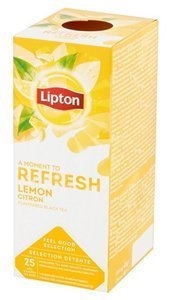 Czarna aromatyzowana herbata Lipton Classic Lemon 25x1,6g - opinie w konesso.pl
