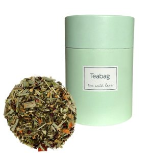 Ziołowa herbata Teabag Evening Star 50g - Zielona tuba - opinie w konesso.pl