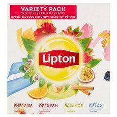 Zestaw Variety Pack Lipton 12 różnych smaków x 15 kopert - opinie w konesso.pl