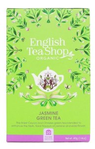 BIO Zielona herbata English Tea Shop Jasmine Green Tea 20x2g - opinie w konesso.pl