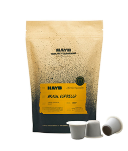 Kapsułki kompostowalne do Nespresso®  HAYB - Brazylia Cerrado Patrocinio - opinie w konesso.pl