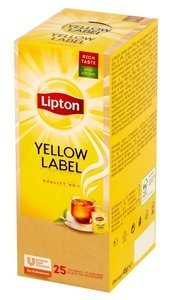 Czarna herbata Lipton Yellow Label 25x1,8g - opinie w konesso.pl