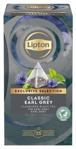 Czarna herbata Lipton Exclusive Selection Classic Earl Grey 25x1,8g - opinie w konesso.pl