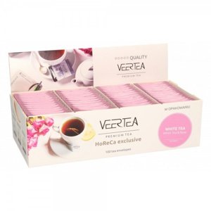 Biała herbata Veertea White & Rose 100x2g - opinie w konesso.pl