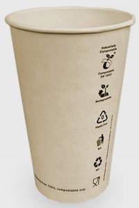 Ekologiczne kubki do kawy 400 ml - 50 sztuk - NIEDOSTĘPNY - opinie w konesso.pl