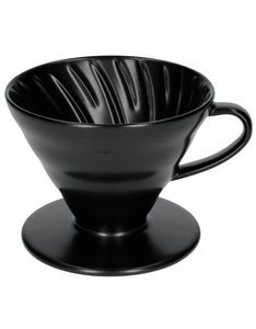 Ceramiczny Drip Hario V60-02 - Czarny - opinie w konesso.pl
