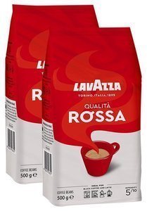 ZESTAW - Kawa ziarnista Lavazza Qualita Rossa 2x500g - opinie w konesso.pl