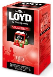 Herbata Loyd Tea Strawberry 20x2g - opinie w konesso.pl