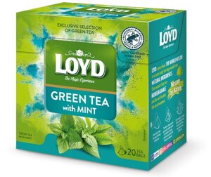Herbata zielona Loyd Green Mint 20x1,5g - opinie w konesso.pl
