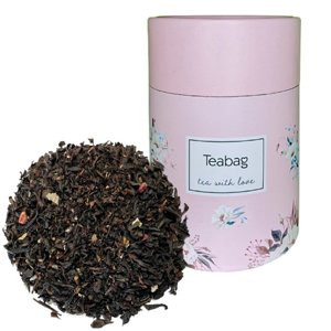 Czarna herbata Raspberry Lavender 50g - Różowa tuba - opinie w konesso.pl