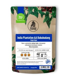 Kawa ziarnista Ingagi Coffee India Plantation AA Bababudang 250g - opinie w konesso.pl