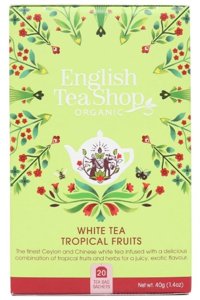 Biała herbata English Tea Shop White Tea Tropical Fruits 20x2g - opinie w konesso.pl