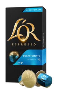 Kapsułki do Nespresso L'OR Decaffeinato bezkofeinowa 10 szt - opinie w konesso.pl