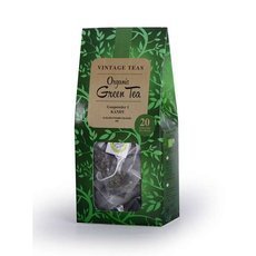 Zielona herbata Vintage Teas Organic Green Tea 20x2,5g - opinie w konesso.pl