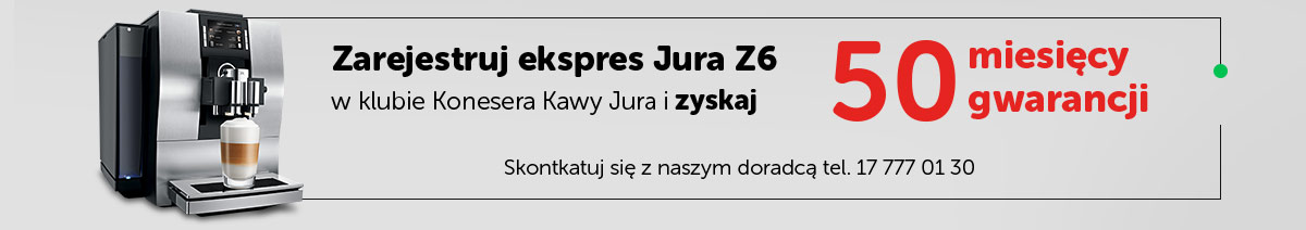 Przedłużona gwarancja na ekspres Jura Z6 Diamond Black