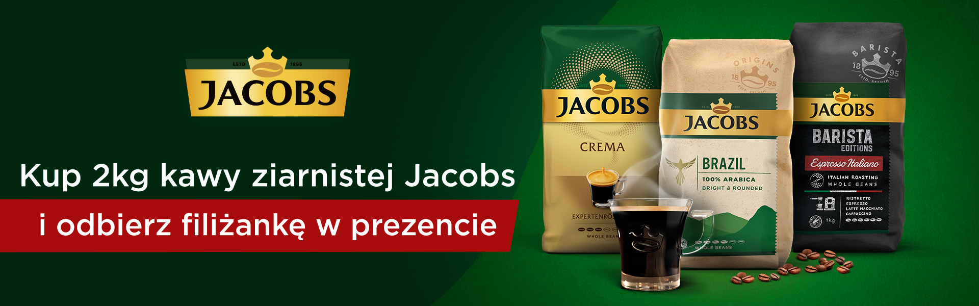 Kawy ziarniste Jacobs