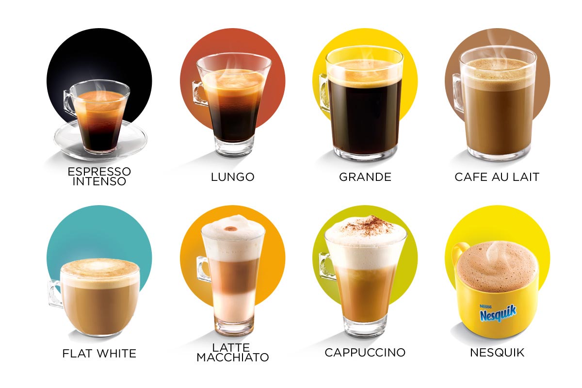Spróbuj najpopularniejszych wariantów kawy NESCAFE Dolce Gusto