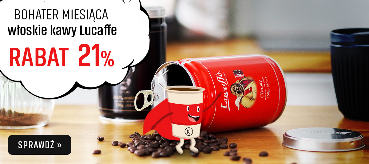 Bohater miesiąca kawy Lucaffe z rabatem 21%