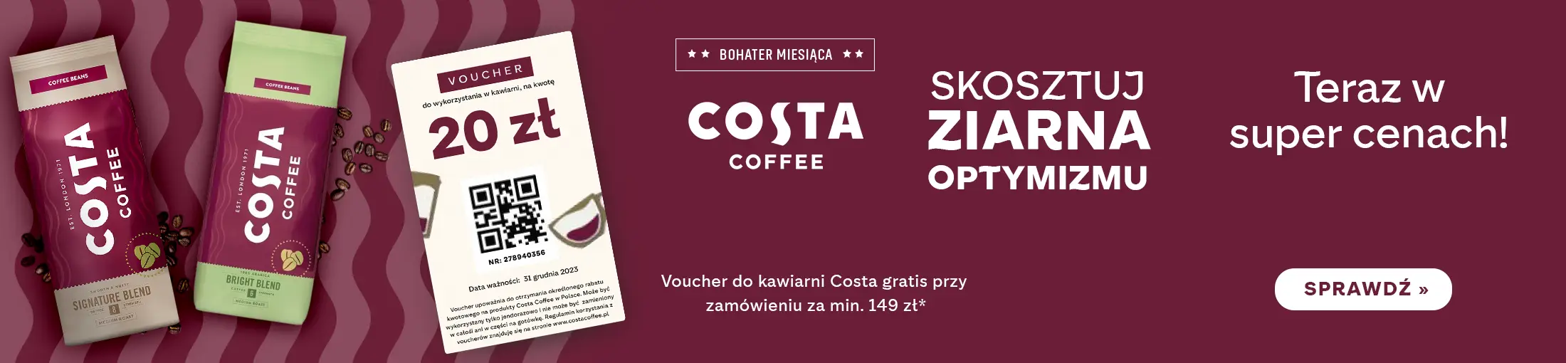 Kawy Costa Coffee teraz w super cenach