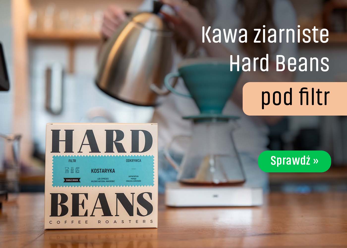 Kawy HARD BEANS pod przelew