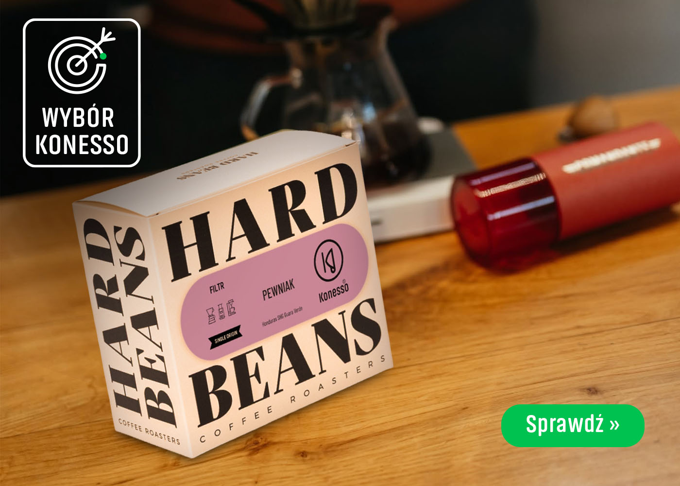 Kawa ziarnista Hard Beans Pewniak Konesso 250g