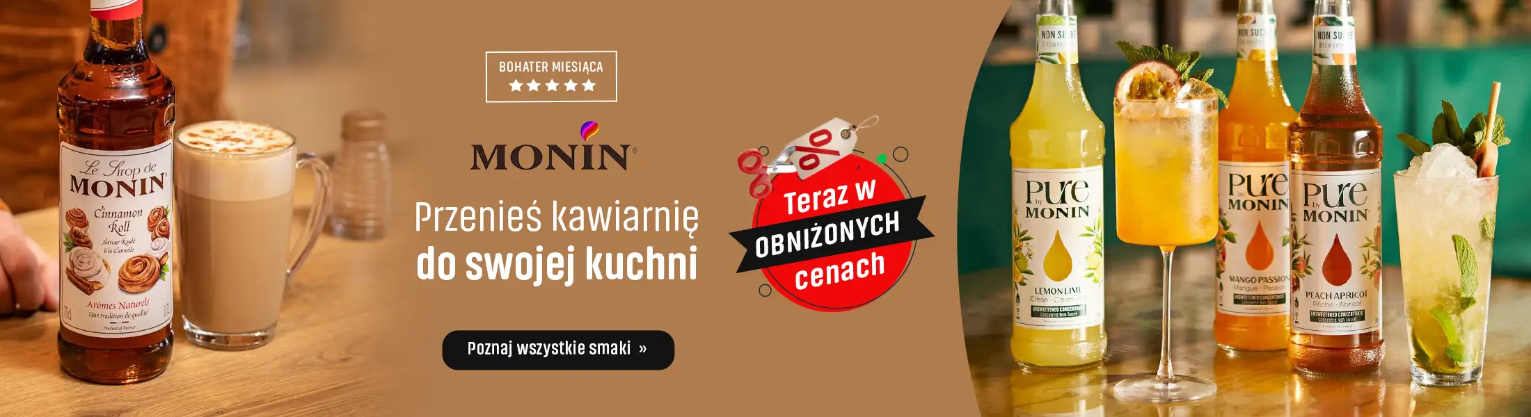 Monin przenieś kawiarnie do swojej kuchni