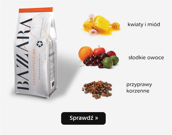 
                                        KAWA ZIARNISTA BAZZARA GRANCAPPUCCINO 1KG
