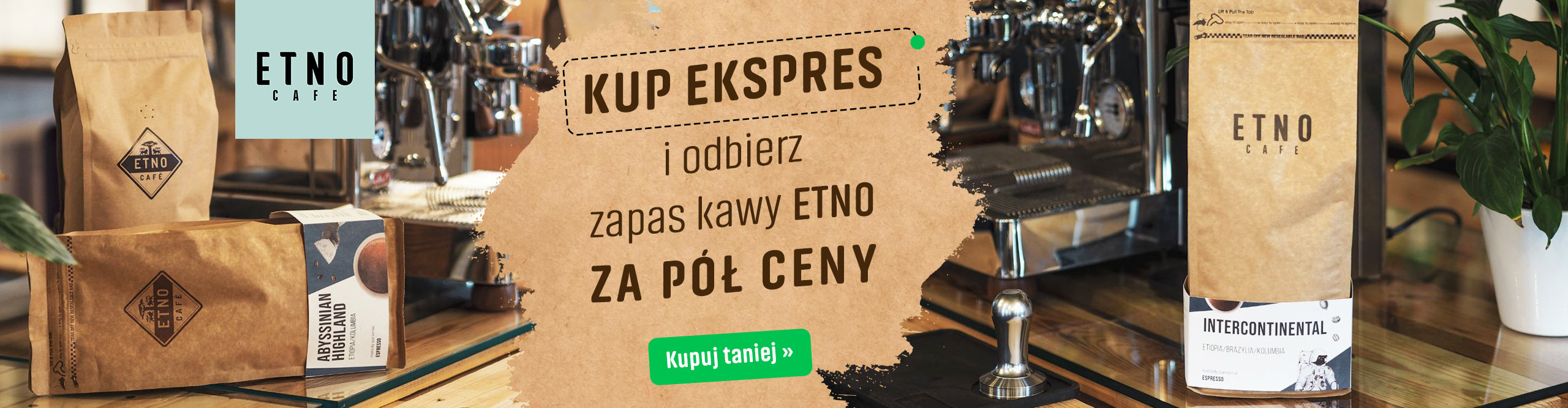 Kup ekspres i odbierz półroczny zapas kawy za pół ceny