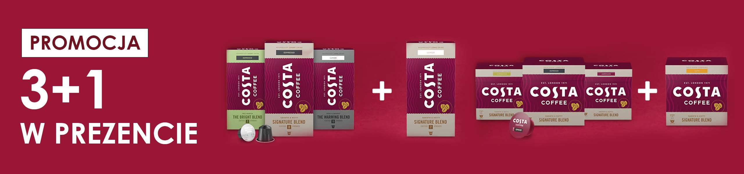 Rabaty na kawy Costa Coffee do -80%