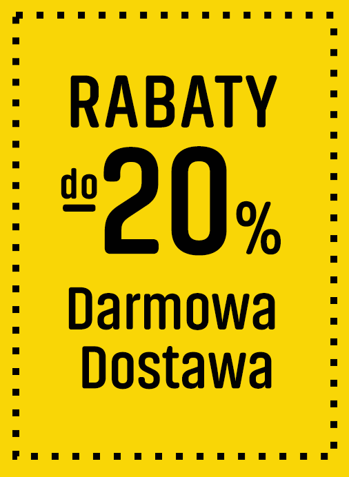 Rabat do 20% i Darmowa Dostawa