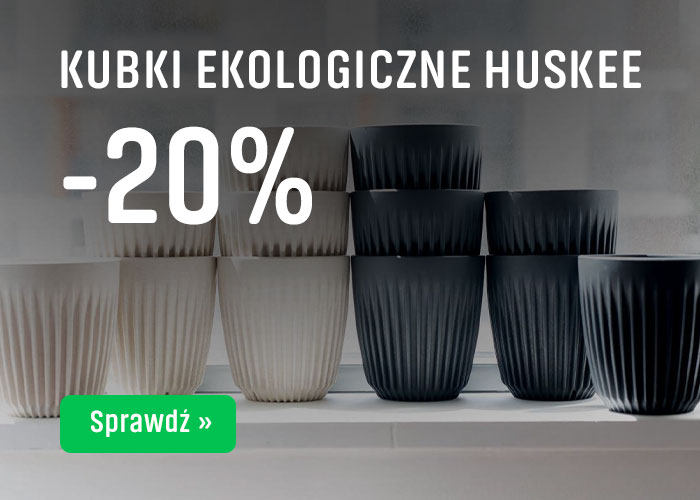 Kubki ekologiczne HUSKEE 
                    -20% 
