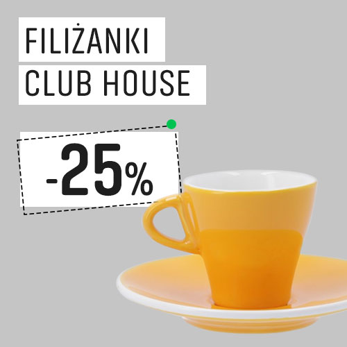 Filiżanki Club House 25% Taniej