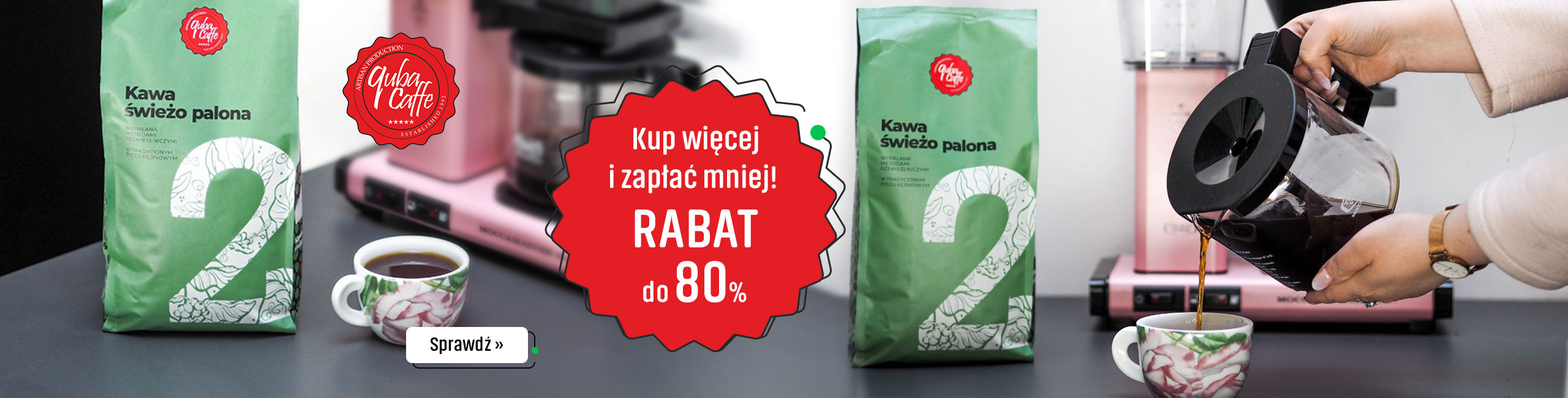 Kup ekspres i odbierz półroczny zapas kawy za pół ceny