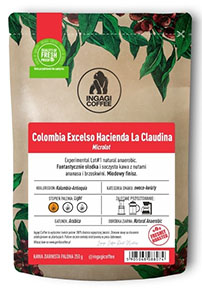 KAWA ZIARNISTA INGAGI COFFEE COLOMBIA EXCELSO HACIENDA LA CLAUDINA 250G