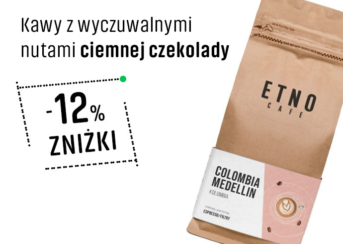 Kawy z wyczuwalnymi 
                        nutami ciemnej czekolady