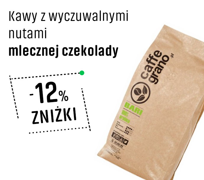 Kawy z wyczuwalnymi nutami mlecznej czekolady 