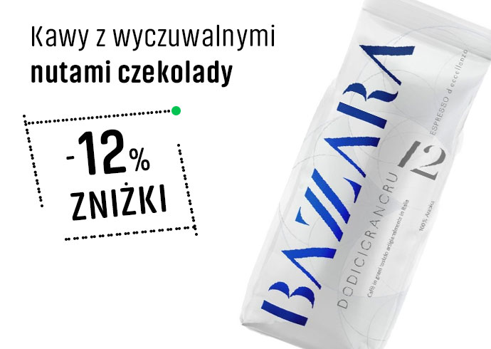 Kawy z wyczuwalnymi
                        nutami czekolady 