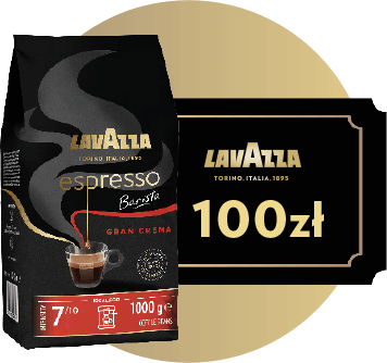 5 X 100ZŁ & KAWA ESPRESSO GRAN CREMA