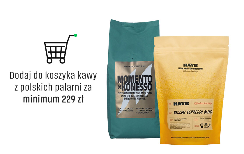 Dodaj do koszyka kawy z polskich palarni za minimum 229 zł