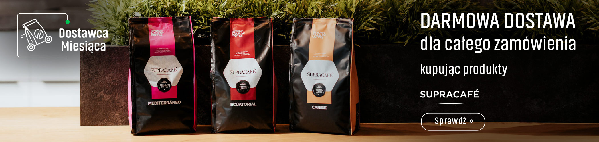 DArmowa Dostawa dla całego zamówienia kupując produkty Supracafe