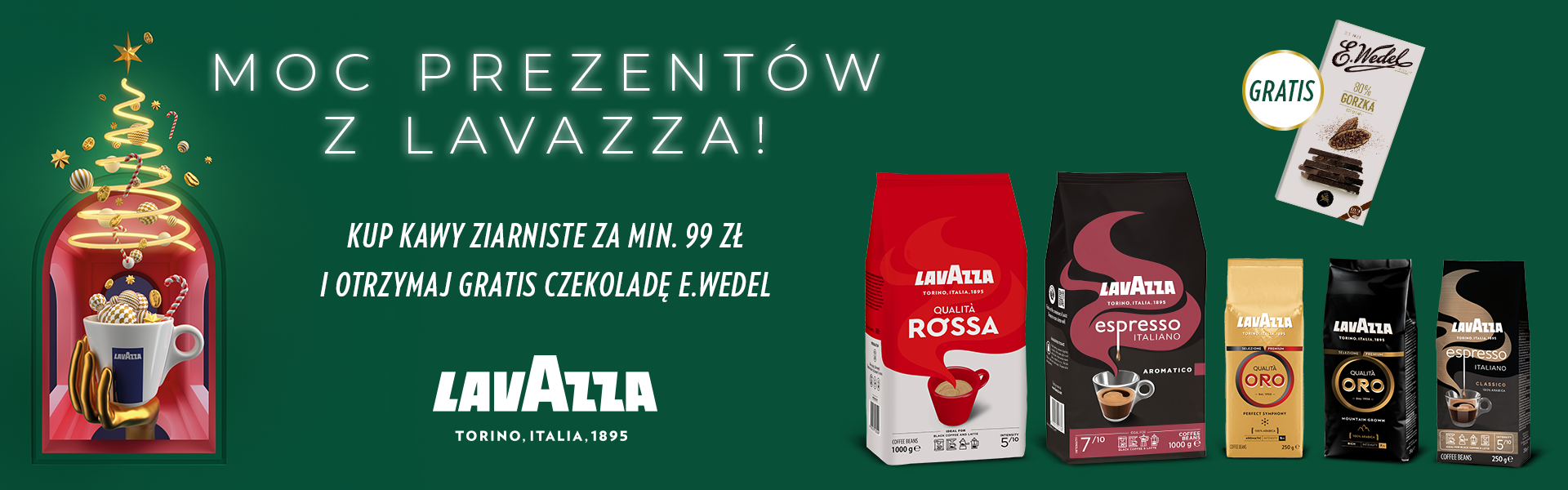 kawy ziarniste lavazza