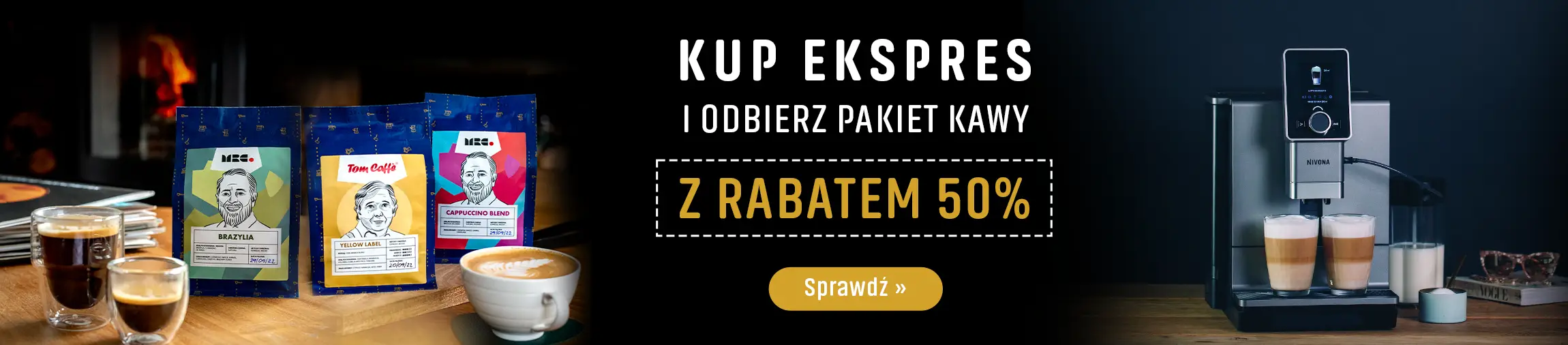 Kup ekspres i odbierz kawy Ingagi coffe za pół ceny