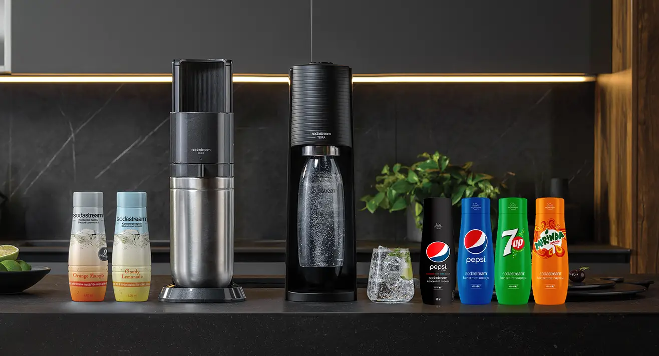 Saturatory Sodastream oraz syropy