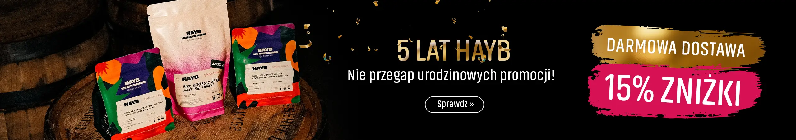 Wybierz kawę Hayb dla siebie - 4+1 Gratis