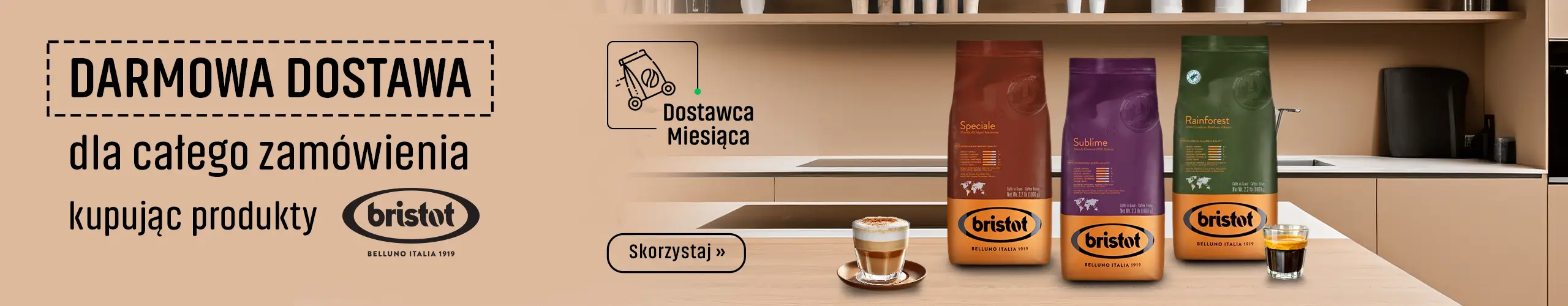 DArmowa Dostawa dla całego zamówienia kupując produkty Bristot