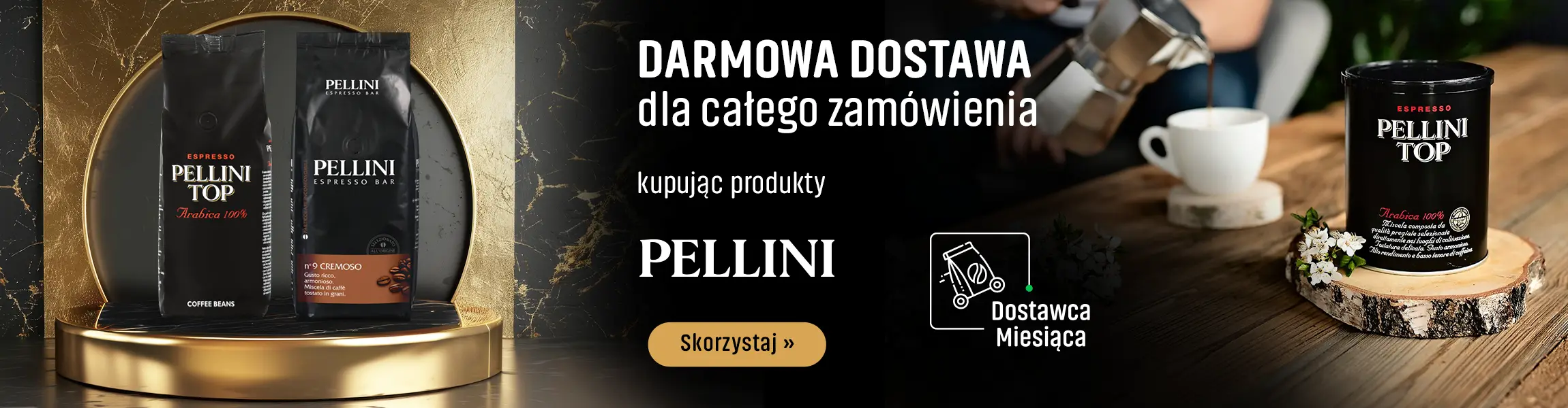 Darmowa Dostawa kupując produkty palarni Pellini