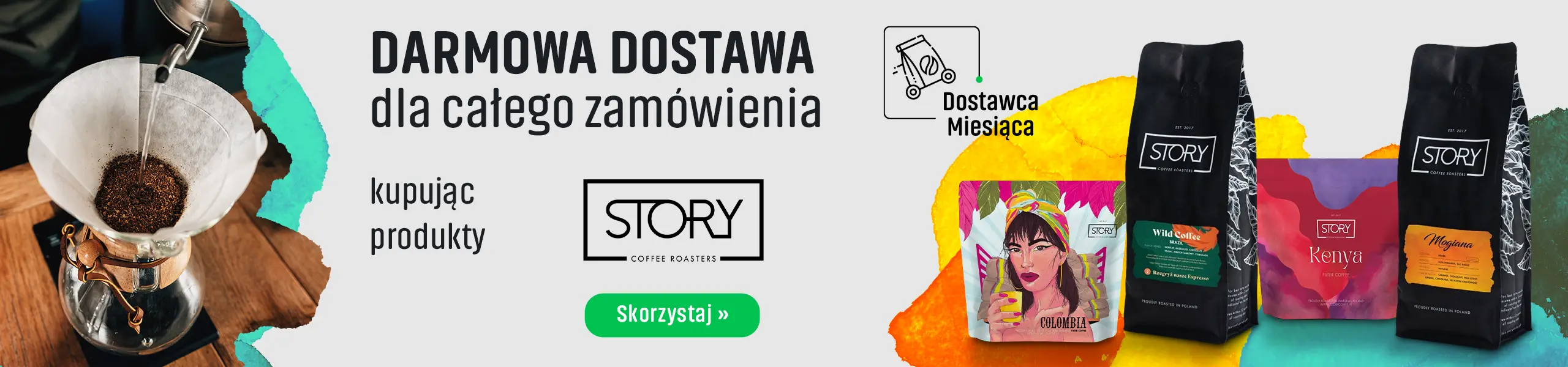 Darmowa Dostawa kupując produkty palarni Story Coffee Roasters