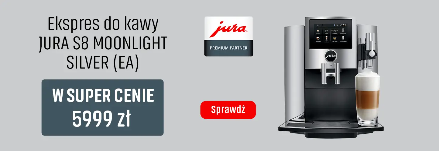 Ekspres do kawy Jura S8 Moonlight Silver (EA) w super cenie 5999 zł
