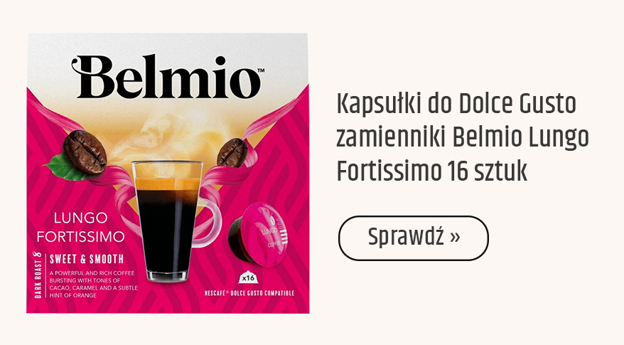 Kapsułki do Dolce Gusto zamienniki Belmio Lungo Fortissimo 16 sztuk