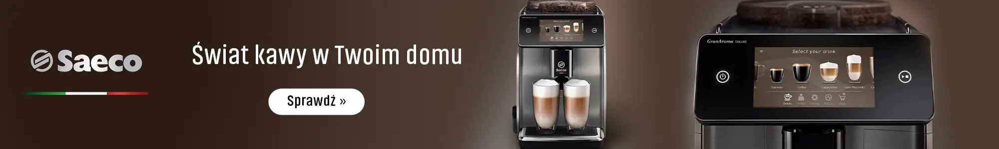 Ekspresy automatyczne Saeco Świat kawy w twoim domu